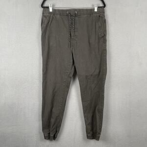 American Eagle Pants Mens Medium Gray Extreme Flex Joggers Drawstring Cuffed
